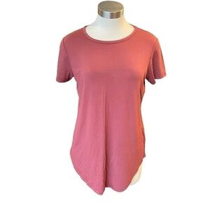Jackson Rowe T-Shirt Crew Neck Short Sleeve Modal Rose Sz. S